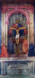 Masaccio: La Trinità, cm. 317 Santa Maria Novella Firenze.